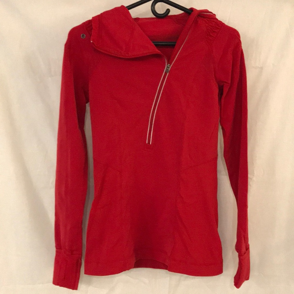Lululemon Red Fitted Pullover